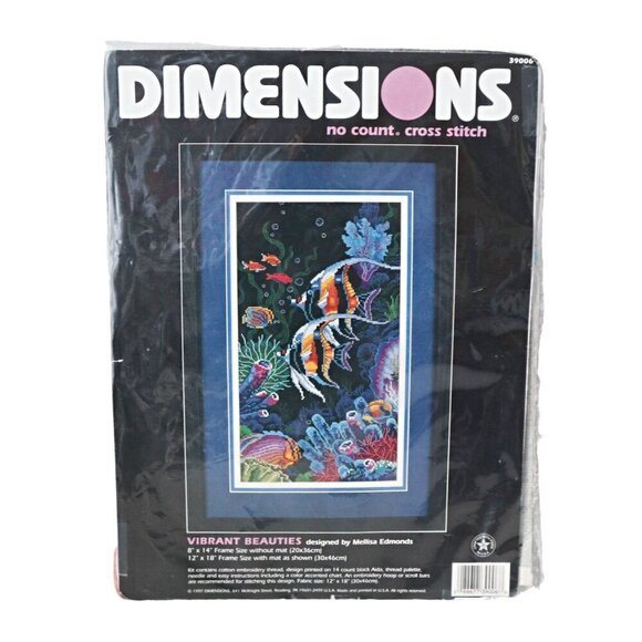 Vibrant Beauties Coral Reef Tropical Fish Mellisa Edmonds Dimensions No Count Cr - Picture 1 of 7